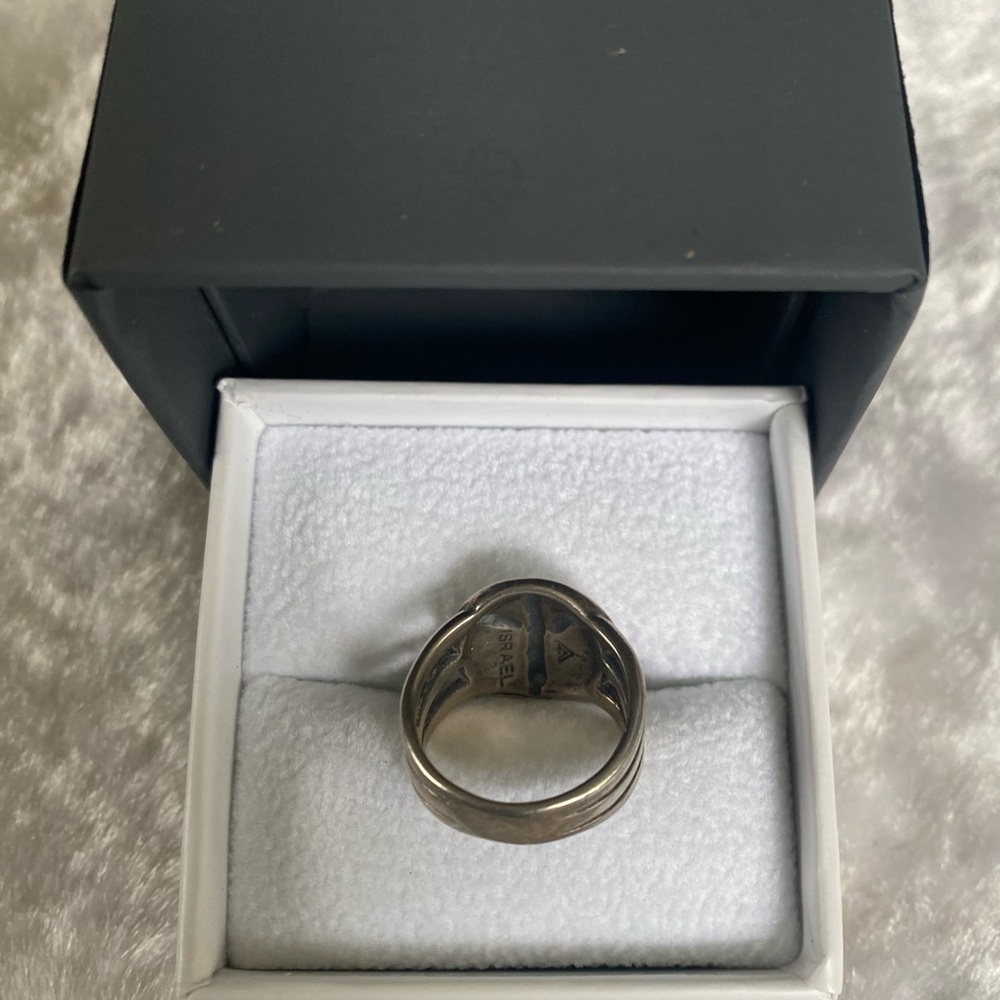 ☘️Silpada Rare Sterling Silver Peace Sign Ring - Picture 4 of 5
